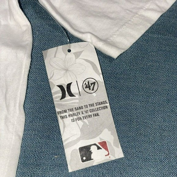 Hurley ‘47 Boston Red Sox T-Shirt Short Sleeve For Men Color White Size L - Picture 7 of 7